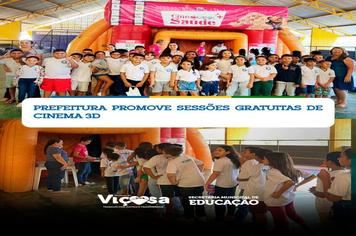 Prefeitura promove sessões gratuitas de cinema 3D
