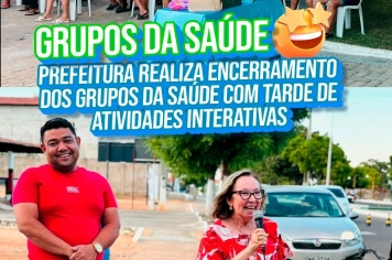 Prefeitura realiza o encerramento dos grupos da saúde com tarde de atividades interativas