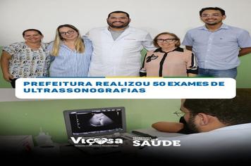 Prefeitura de Viçosa realiza 50 exames de Ultrassonografia