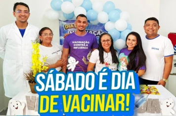 Sábado é dia de vacinar! 