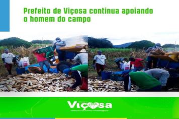 PREFEITO DE VIÇOSA CONTINUA APOIANDO E INCENTIVANDO O HOMEM DO CAMPO