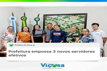 Aprovados em concurso público tomam posse
