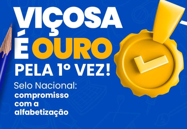 Viçosa é OURO em Alfabetização pela 1ª Vez!
