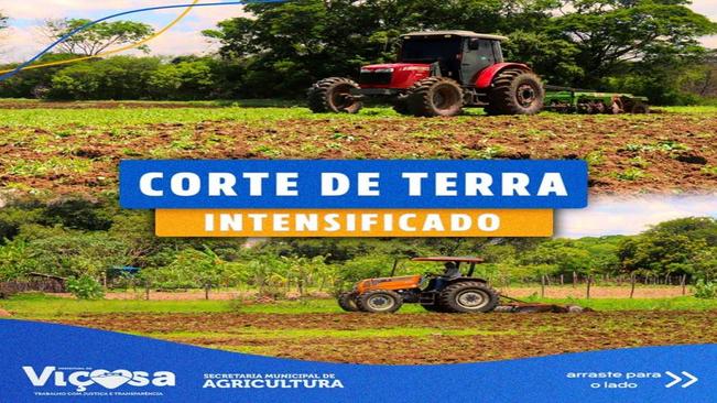 Prefeitura de Viçosa intensifica os cortes de terra