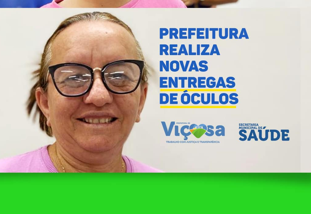 Prefeitura entrega óculos aos usuários