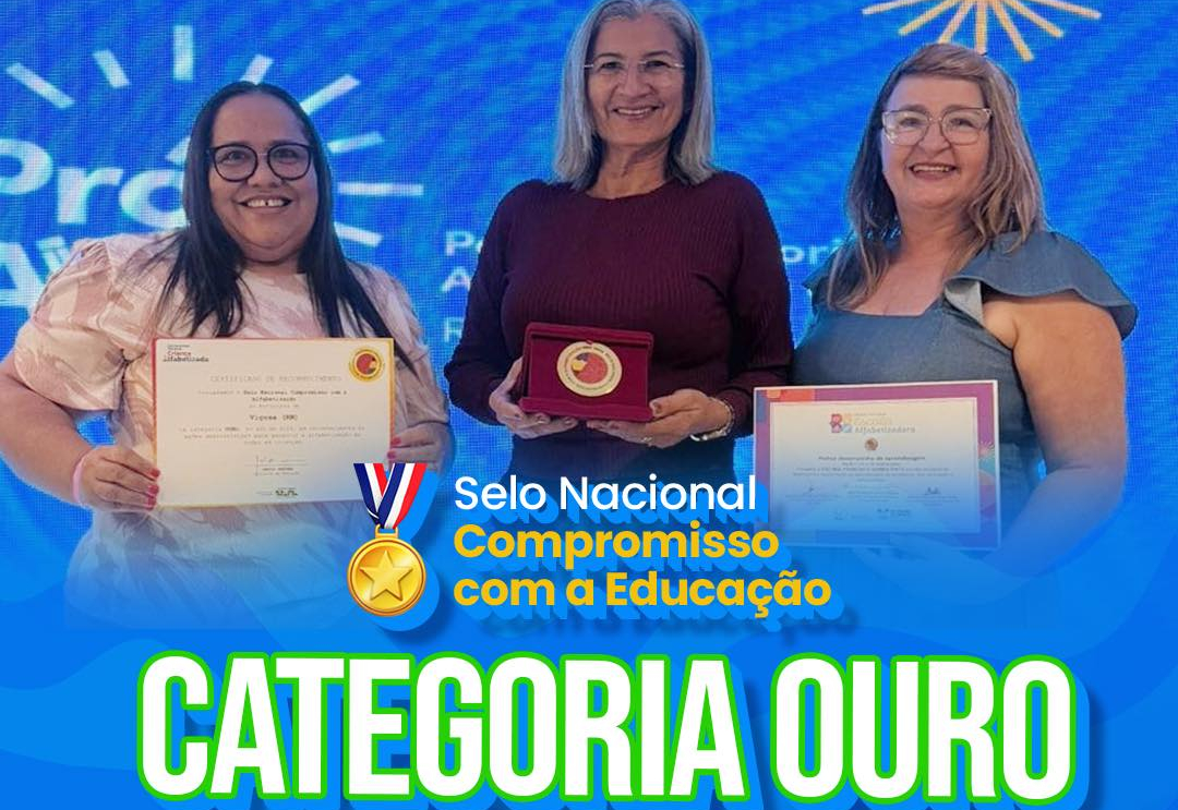SELO NACIONAL | Viçosa é destaque na educação com Prêmio Nacional de Alfabetização.