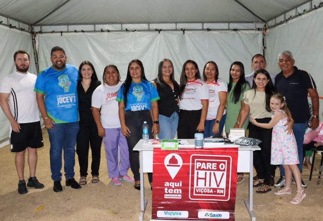 Ações referente a Campanha Dezembro Vermelho são realizadas dentro da programação da Jocev’s.