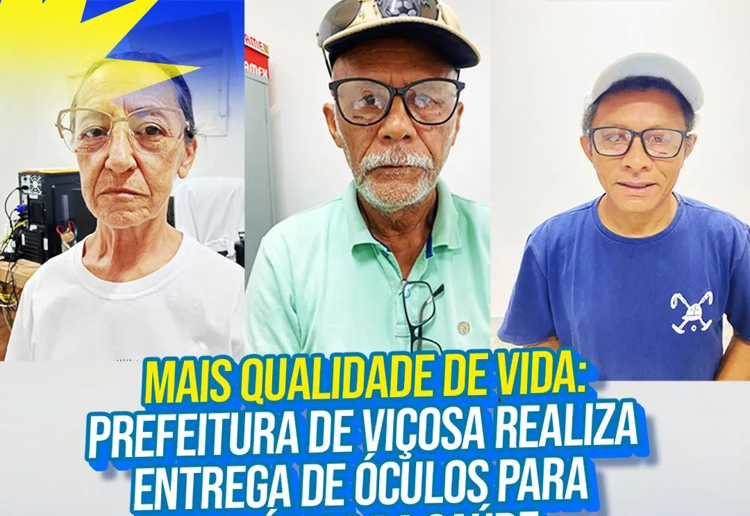 Prefeitura de Viçosa realiza a entrega de óculos para usuários da saúde