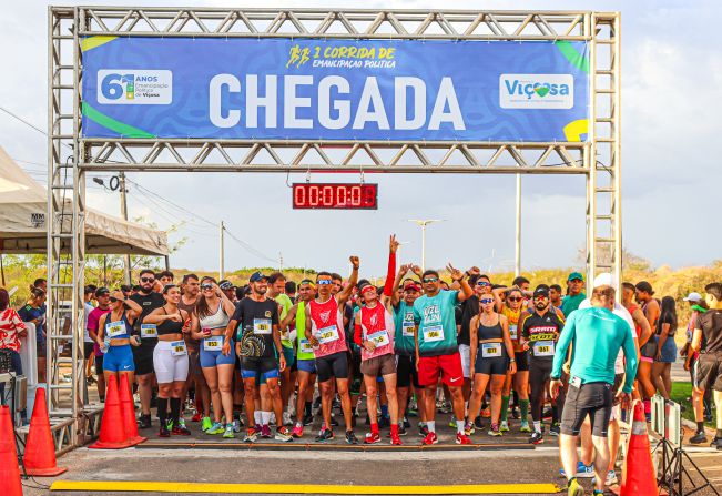 Sucesso define a 1ª edição da Corrida de Emancipação Política de Viçosa/RN.