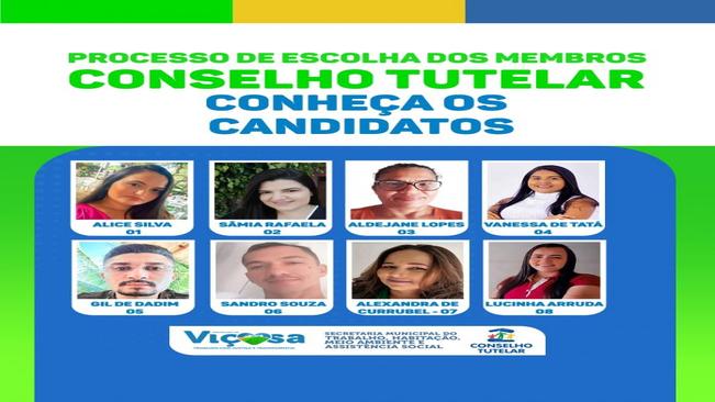 Conheça os candidatos e candidatas a Conselheiro Tutelar de Viçosa.