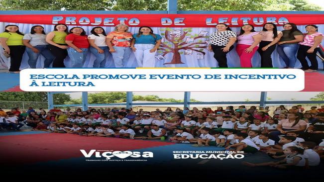 Escola promove evento de incentivo à leitura