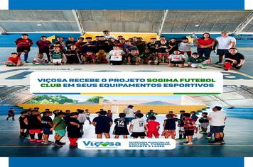 Viçosa recebe o Projeto Sogima Futebol Club em seus equipamentos esportivos