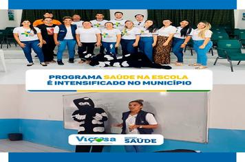 Programa saúde na escola é intensificado no município.