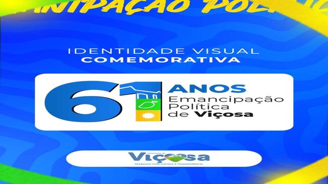 Prefeitura apresenta identidade visual de 61 Anos de Emancipação Política